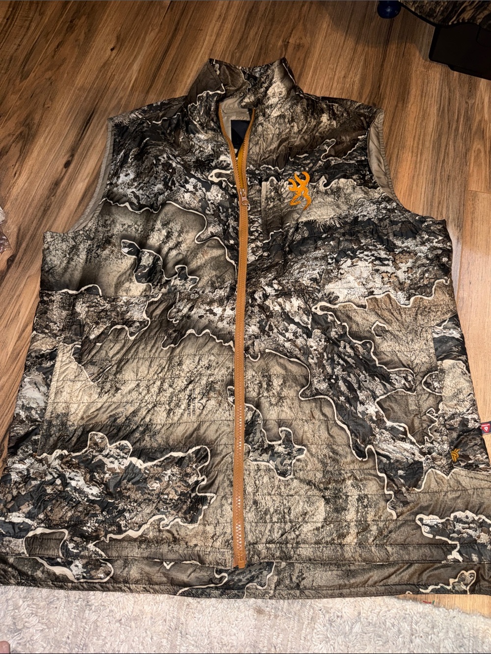 Browning Camo Hunting Vest Full Zip Lightweight Outdoor Men's large